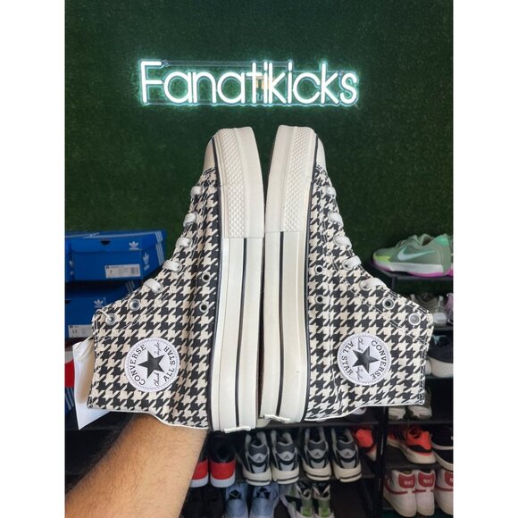 Converse Chuck Taylor Platform HI Womens Size 10 Shoes Black White Logo 171209C - Picture 6 of 8